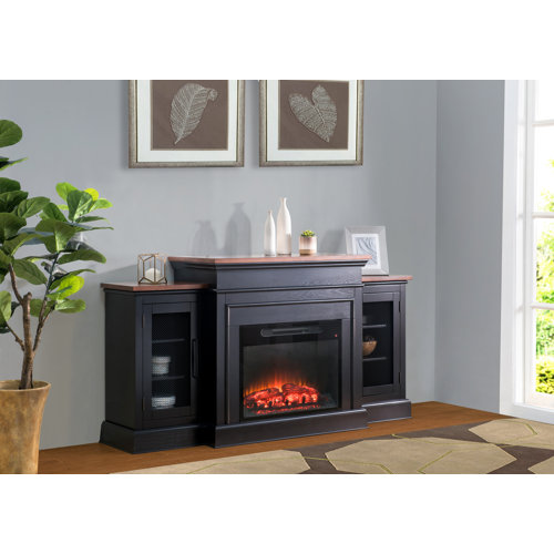 Canora Grey Eastham TV Stand for TVs up to 78" with Electric Fireplace